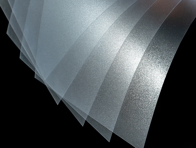 PVC单面光粗砂片材